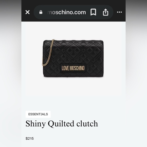 Love Moschino Black Quilted Crossbody Bag – NWT - Picture 12 of 12